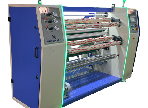 Bopp Tape Slitting Rewinding Machine - Color: Multicolor