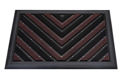 Wear And Tear Resistant V Stud Rubber Mat Back Material: Anti-Slip Latex