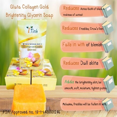 T. Tinh Gluta Collagen Gold Brightening Glycerin Soap