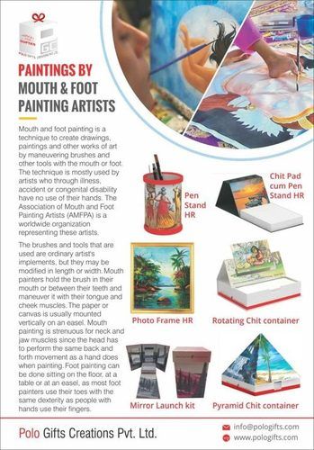 Mouth And Foot Painted Decorative Products