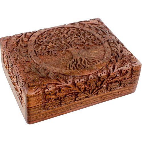 Wood Rectangular Shape Designer Wooden Box