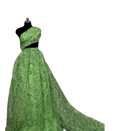 Soft Organza Printed Gown 56" Fabric - Attributes: Quick Dry