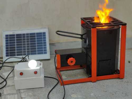 Smokeless Domestic Wood Stove - MS and Cast Iron, 1.5x1x1 ft | Eco-Friendly, Low Emission, Compact & Rugged System