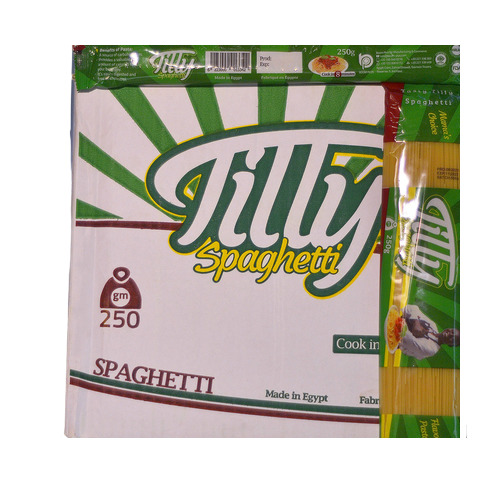 Tilly Natural Flavor Pasta - 250 Grams, Hard Wheat and Water, 18 Months Shelf Life, Easy to Cook, Superior Quality, Non-Stick, Tasty Delight