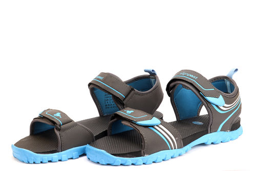 Black/S.Blue Blue And Black Casual Mens Sandals Size 7 To 10