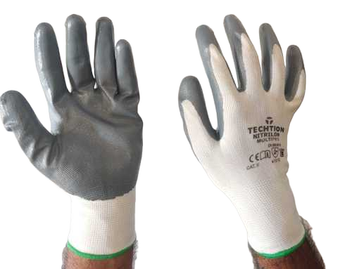 Cut Resistant Gloves - Color: White/Grey