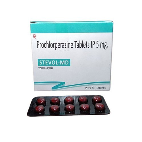Prochlorperazine Tablet - 5MG | White Pharmaceutical Grade Tablets, Prescription Required, Pack of 25 Strips