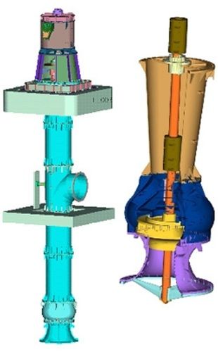 300 To 1800mm Electrical Automatic Vertical Mixed Flow Pump - Vm