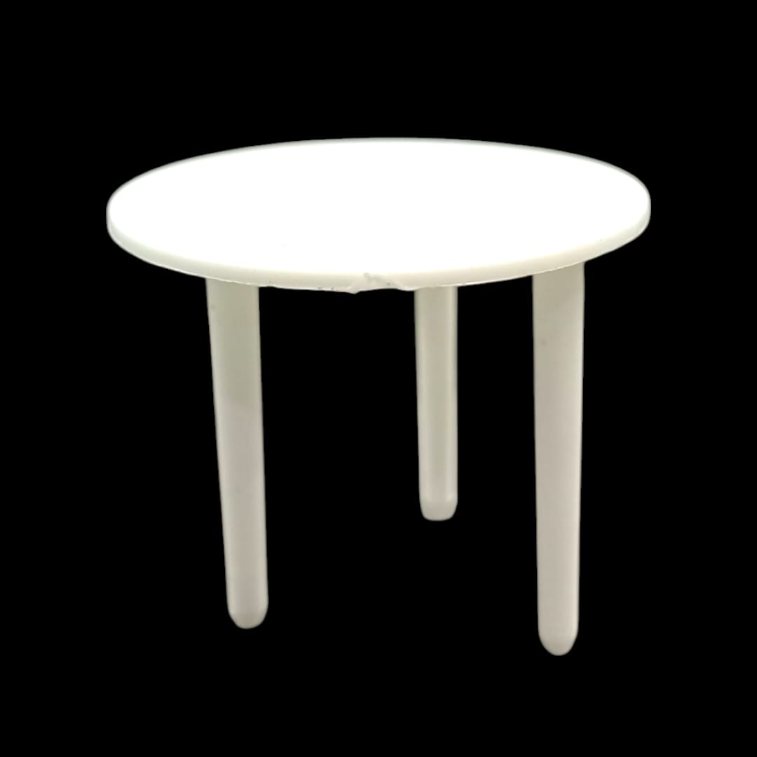 Round Plastic Pizza Saver Stand - Solid PET, 50 Units/Bundled, White Color , Round Plain Design, Good Quality for Food Serving