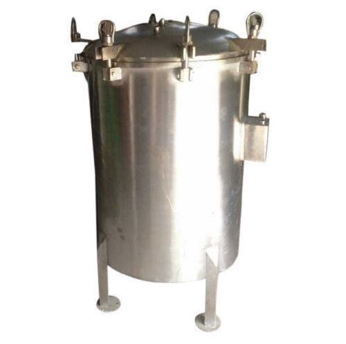 200 Kilogram Capacity 220 Rated Voltage Stainless Steel Cylindrical Canning Retort