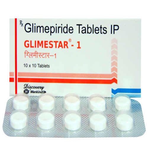Glimepiride Tablets Ip, Pack Of 10x10 Tablets