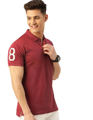  पुरुषों के लिए आरामदायक और धोने योग्य शॉर्ट स्लीव प्लेन सॉफ्ट पॉलिएस्टर पोलो टी शर्ट 