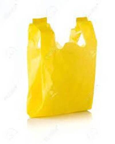 Yellow Thin Robust And Flexible Non-Fragile Lightweight Plastic Carry Bag 