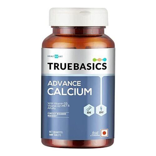 Truebasics Advance Calcium Tablets For Women And Men Ingredients: Vitamin D3