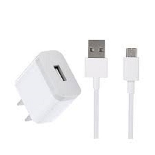 White Plastic Mobile USB Phone Charger - Electric Power Source, 1 Month Battery Backup, Corrosion Resistant, AMOLED Display | Android Compatible, Bar Design