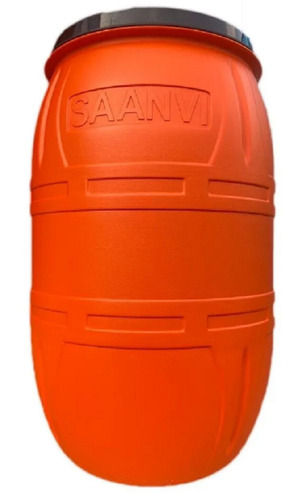 200 Liter Storage Capacity Round Shape 4 Feet Plastic Barrel Drum, 10 Kilogram