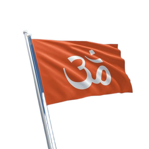 Orange Religious Cotton Flags