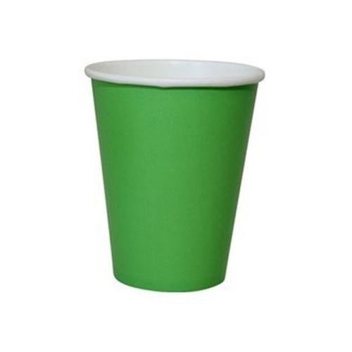 Green 80 Milliliters Plain Biodegradable And Eco Friendly Disposable Paper Glass