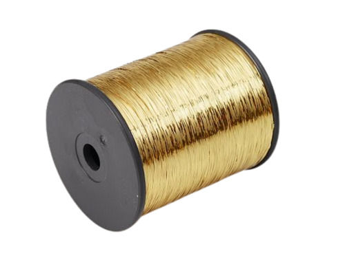 Color Fast Synthetic And Natural Strong Smooth Silver Polyester Metallic Yarn