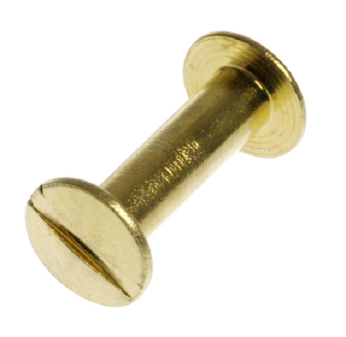 Brass File Screw - 2 Inch Long, Polished Finish, Golden Color, Corrosion Resistant, Ideal for Industrial Applications