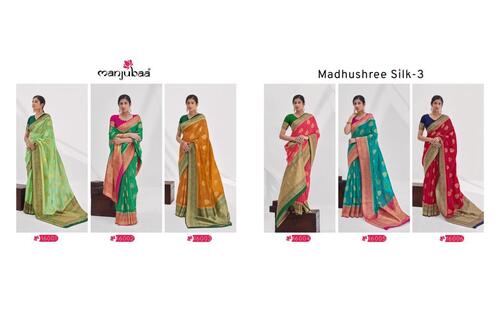 Ladies Silk Organza Banarasi Embroidered Designer Saree with Zari Work