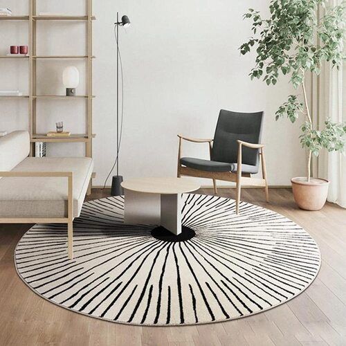 Black and White Anti Bacteria Hand Tufted Rugs