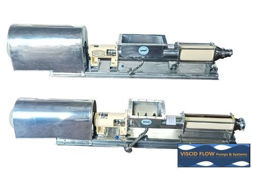 Silver Wide Throat Hopper Design Mango Pulp Progressive Cavity Pump