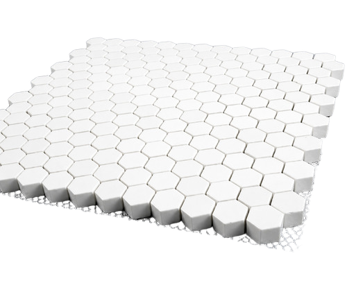 High Alumina Ceramic Tile Liners - 20mm x 20mm Super White Alumina Ceramic Plates | Rubber Embedded Usage, 24 Month Warranty, 10 Grams Suitable for Extreme Wear Applications
