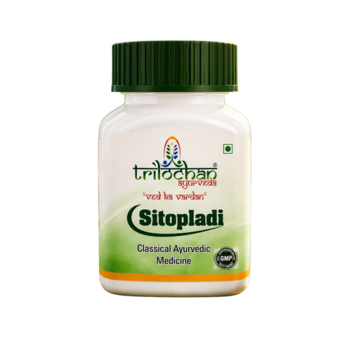 Trilochan Ayurveda Sitopladi Churna - Ayurvedic Powder Form, 36 Months Shelf Life | Suitable for All Ages, Expert Dosage Guidelines, Store in Dry Cool Place