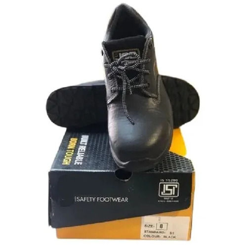 Leather Safety Shoe - Color: Black