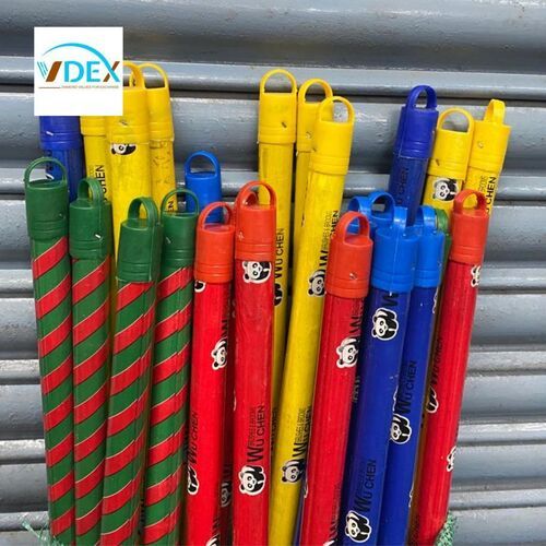 Panda Design Pvc Coated Wooden Broom Stick