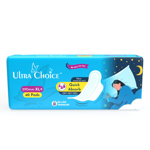 Quick Absorb 290mm Xl+ Ultra Choice Sanitary Pads, 40 Pieces Pack