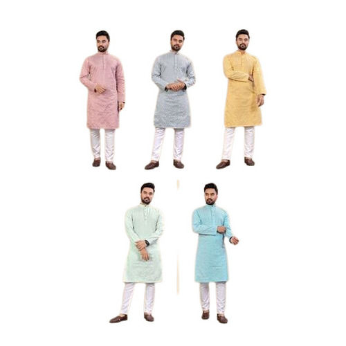 Men Designer Full Sleeves Royal Kurta Pajama Set