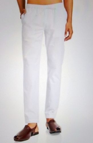 Washable Mens Plain Premium White Pajamas For Daily Wear