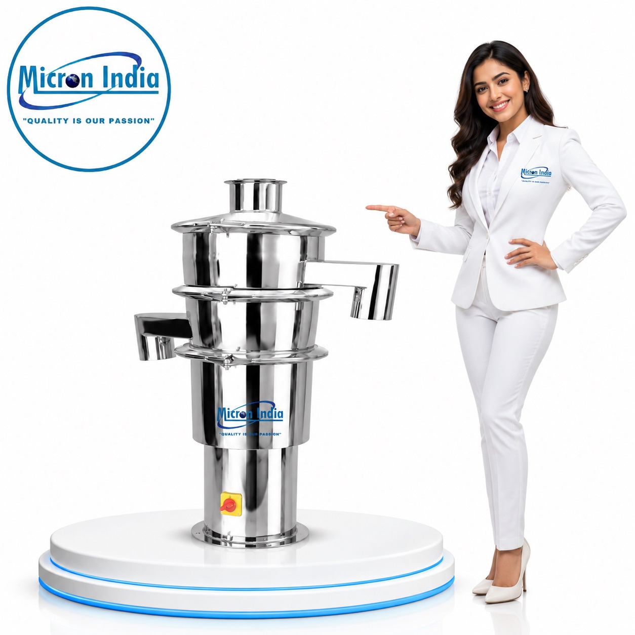 12 Inches Stainless Steel Vibro Separator - Capacity: 150Kg/Hour Kg/Hr