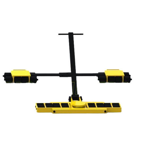 Machine Skate 20 Ton Trolley - Color: Yellow