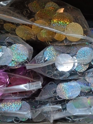 Pvc Sequin Bunting For Decoration Uses
