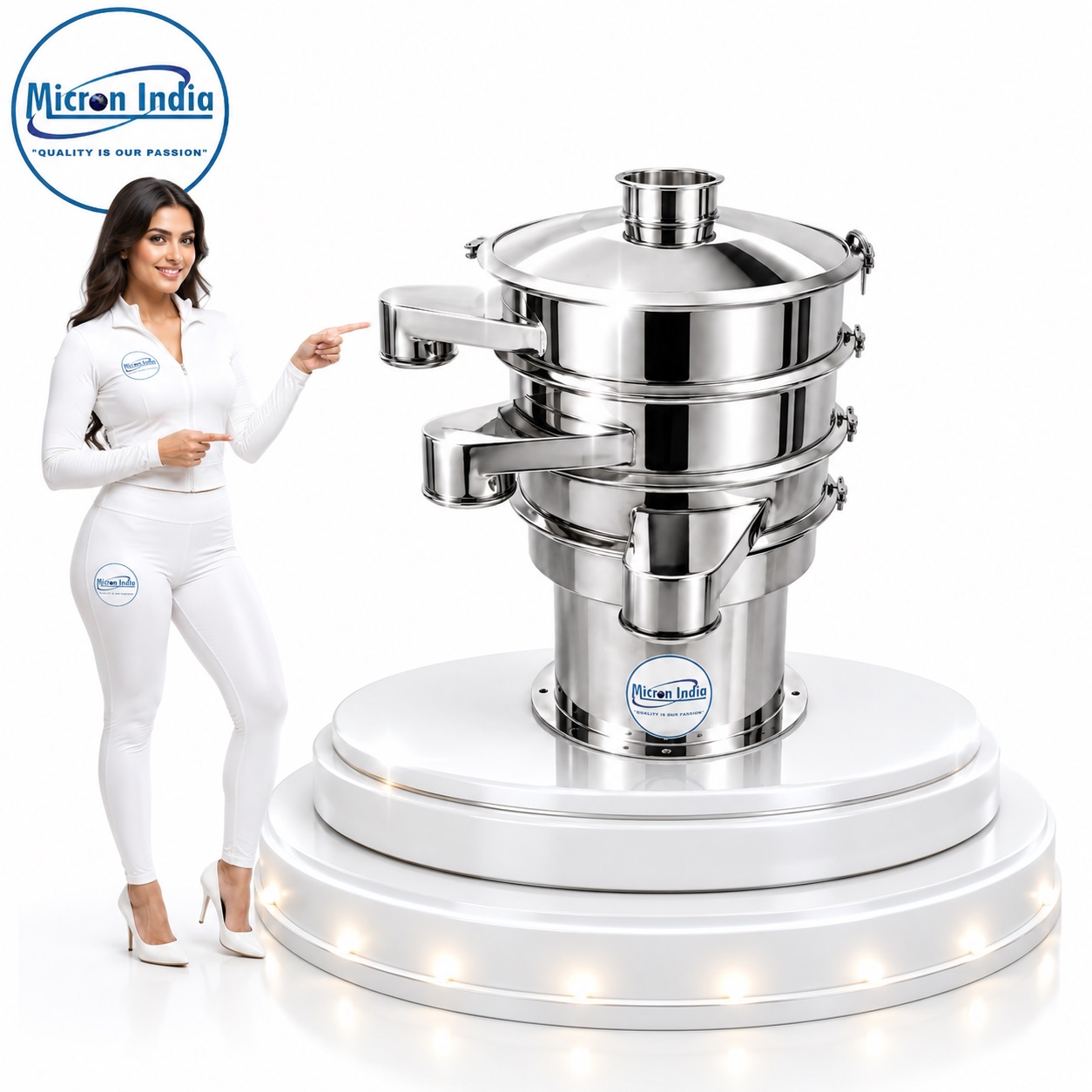 Multi Deck Vibro Sifter - Stainless Steel, 4x4x4 ft , 1 HP Power, 150 Kg/hr Capacity, Silver Color, 1 Year Warranty