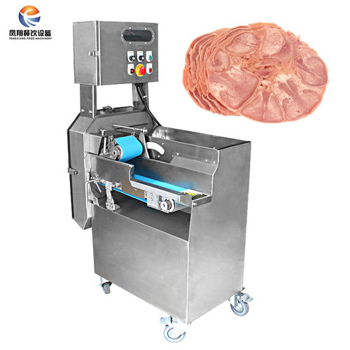 Automatic belt type cooked meat slicer