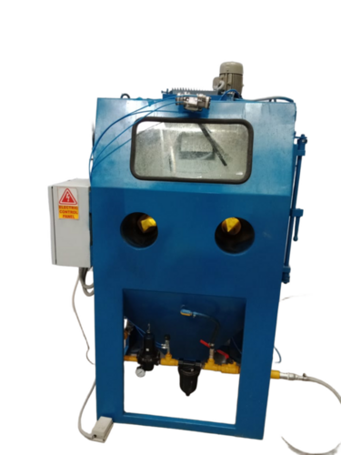Wet Shot Blasting Machine - Color: Blue