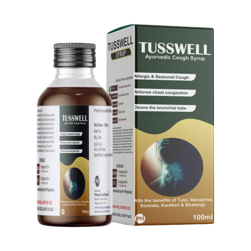 Tusswell Ayurvedic Cough Syrup 100 Ml - Age Group: For Adults