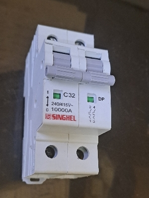Miniature Circuit Breaker - Compact Size, Trip-Free Mechanism, Resettable Switch | Electrical Safety Device, Overload Protection for Residential and Commercial Applications
