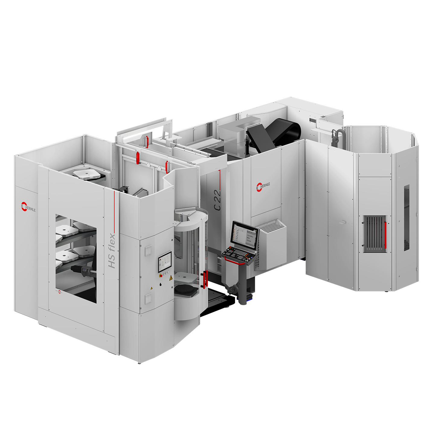 Automation Handling System - Mild Steel, 450 Kg Transport Weight, Grey Finish | Ergonomic Design For Maximum Productivity, Adaptable To Six Hermle Machining Centers, 50 Plate Positions