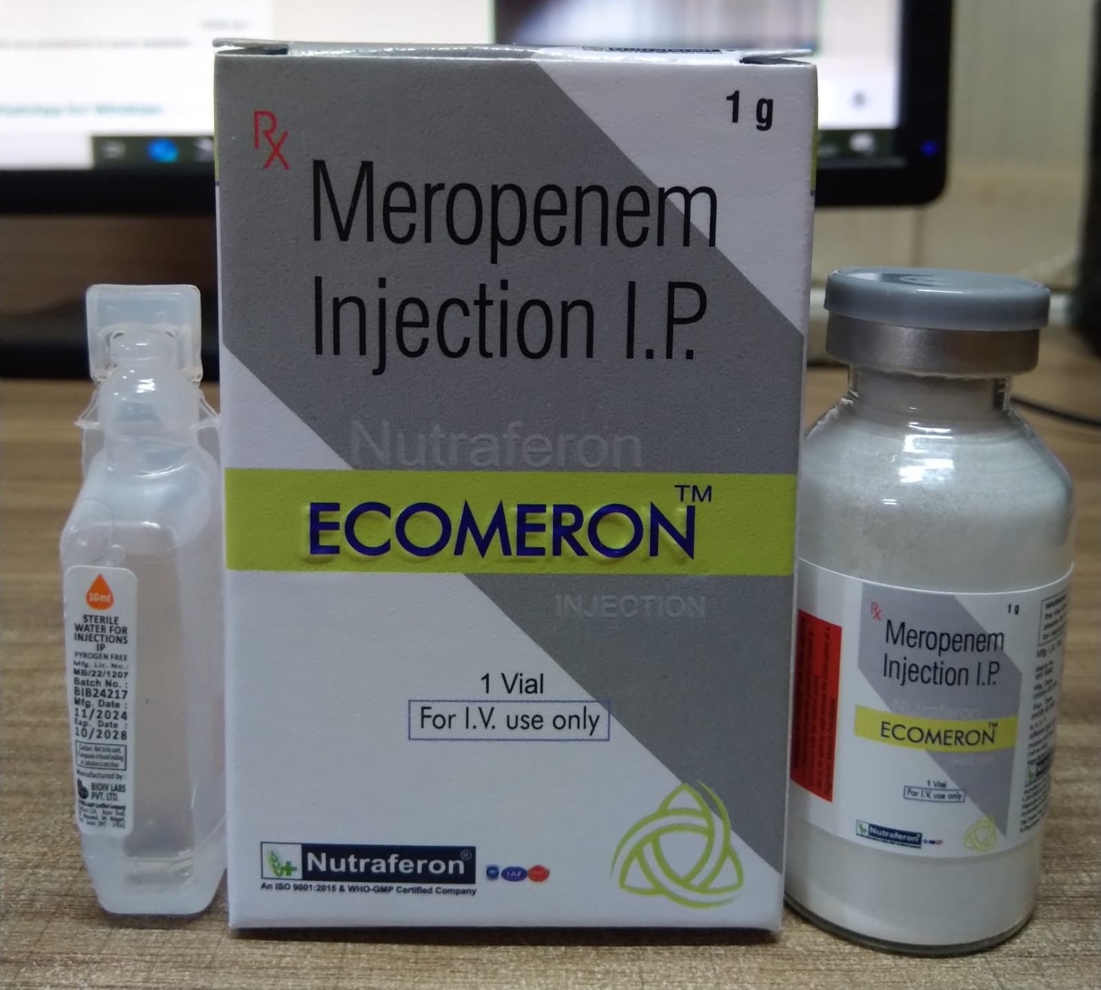 Nutraferon Ecomeron 1Gm Injection - Physical Form: Liquid
