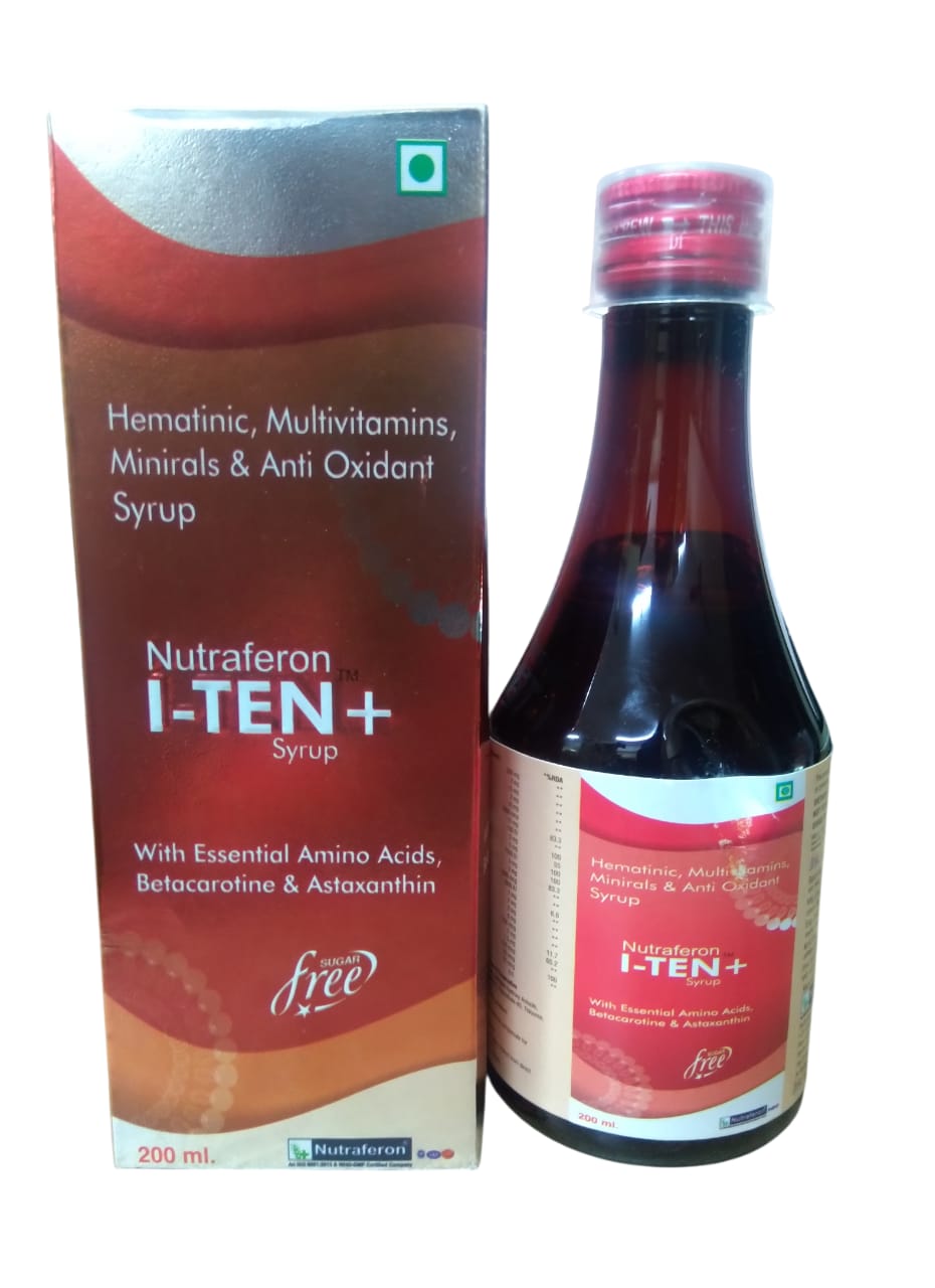 Nutraferon I-ten+ Syrup - Drug Type: Health Supplements
