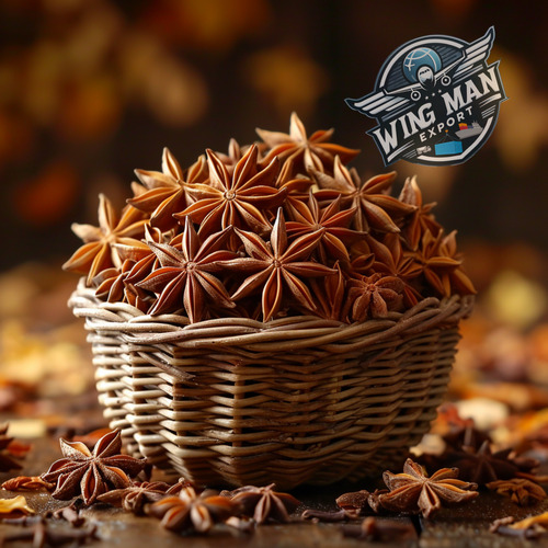 Whole Star Anise - Grade 1, 20 kg Block | Fragrant, Strong, Spicy Flavor, 24 Months Shelf Life, Intact Raw Form