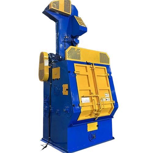 Tumble Belt Shot Blasting Machine - Electric Powered Blue Finish | Ideal for Small Tumble-Proof Workpieces Efficient Abrasive Recycling System Comprehensive Surface Treatment