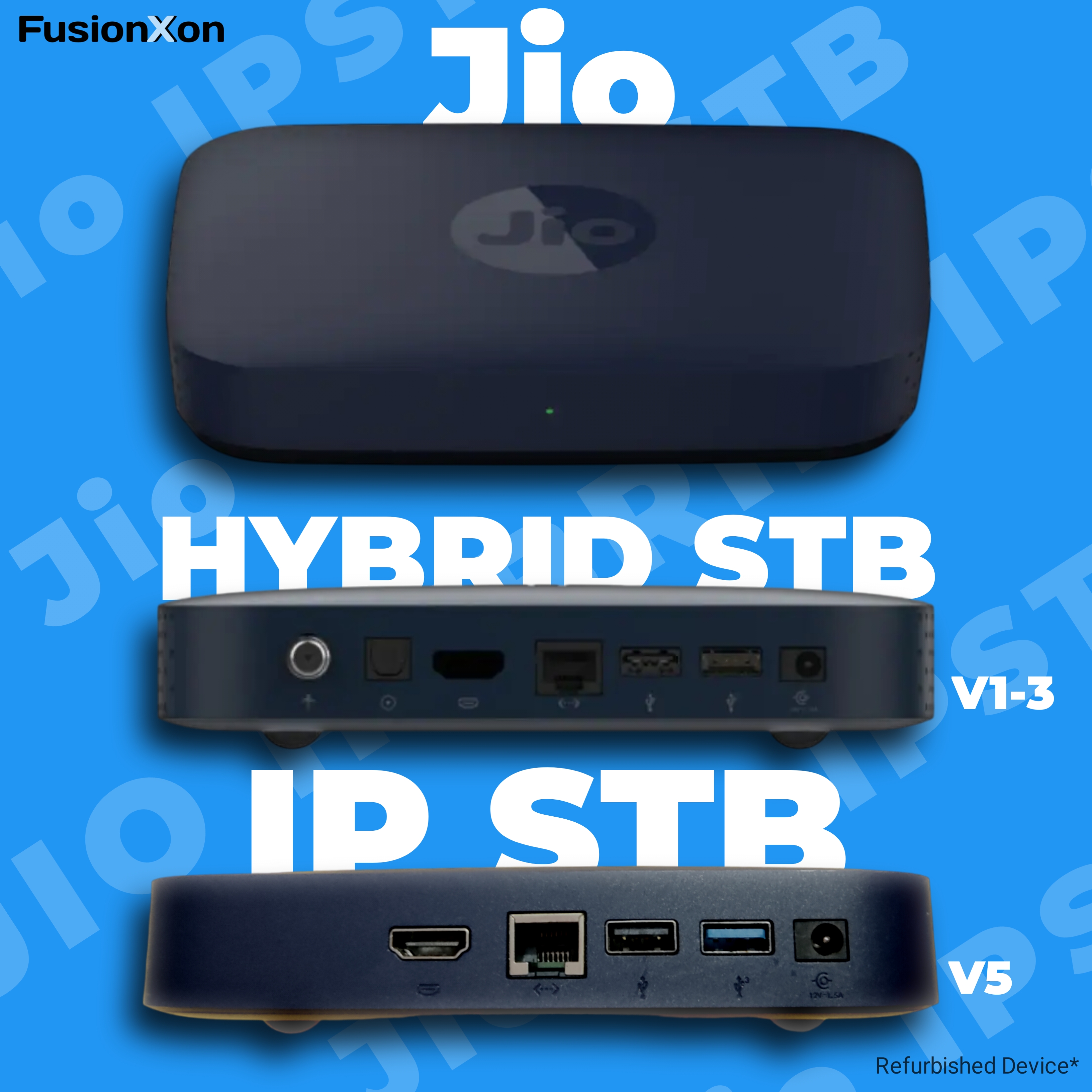 Jio Hybrid Android 4K Set Top Box (Refurbished) - Application: 5000+ Apps Support