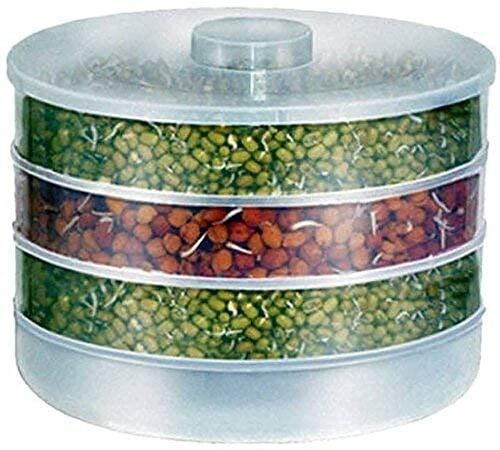 Airtight Plastic 4 Bowl Sprout Maker For Home