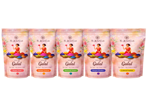 Holi Gulal - Natural Edible Powder, Non-Toxic and Biodegradable | Vibrant Customizable Shades with Soft Feel and High Coverage